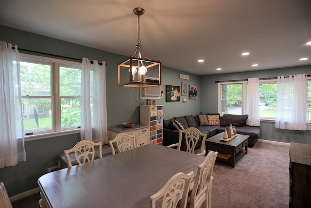 21 Edgebrook Ln, Airmont, NY 10952 - carpeted dining area featuring recessed lighting