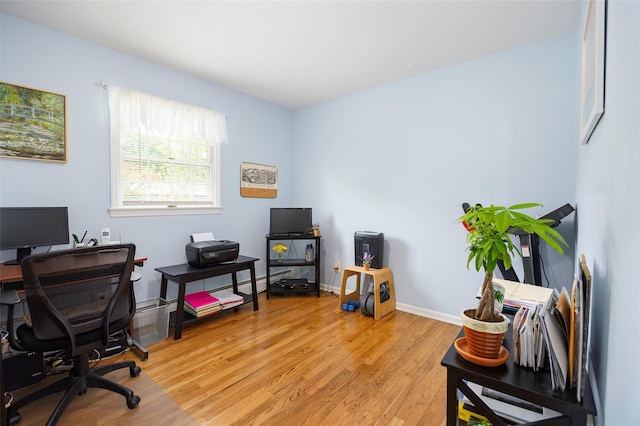 9 Malstorme Rd, Wappingers Falls, NY 12590 - home office with light wood-type flooring and baseboards