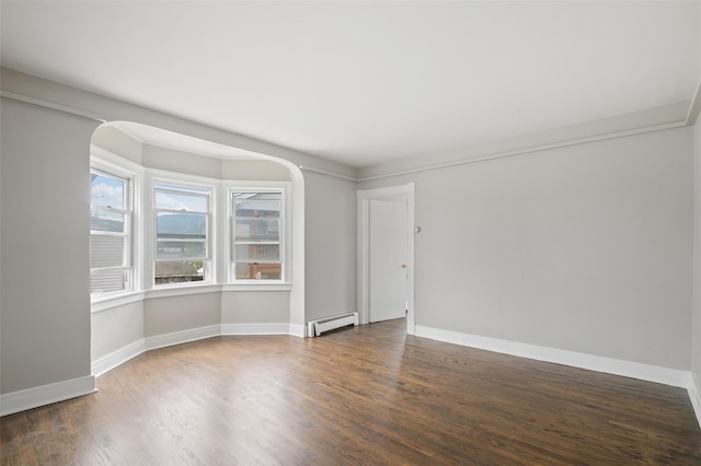 17 Schneider Ave, Highland Falls, NY 10928 - unfurnished room with a baseboard radiator and wood finished floors