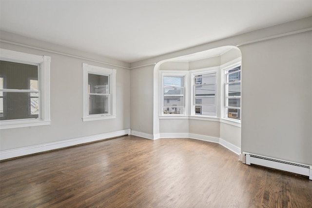 17 Schneider Ave, Highland Falls, NY 10928 - unfurnished room featuring baseboard heating and wood finished floors