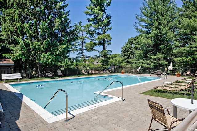 5 Grove Mews, Chappaqua, NY 10514 - community pool featuring a patio area