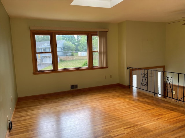 14 Shepard Rd, Warwick, NY 10990 - spare room with light wood-style flooring and a skylight