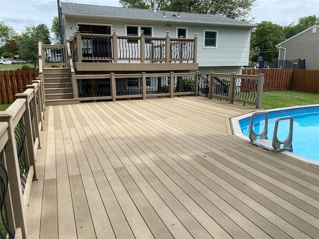 14 Shepard Rd, Warwick, NY 10990 - rear view of house with a deck and a fenced backyard