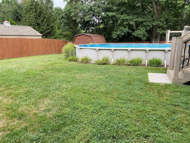 14 Shepard Rd, Warwick, NY 10990 - fenced backyard featuring a storage shed and an outdoor pool