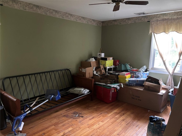 577 Wheeler Hill Rd, Wappingers Falls, NY 12590 - bedroom featuring wood finished floors and a ceiling fan