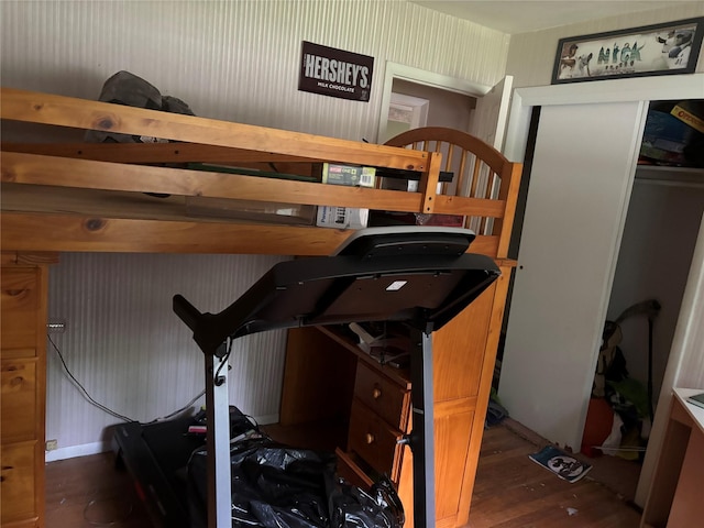 577 Wheeler Hill Rd, Wappingers Falls, NY 12590 - exercise room featuring wood finished floors