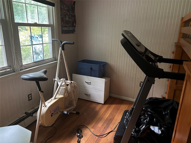 577 Wheeler Hill Rd, Wappingers Falls, NY 12590 - exercise room with wood finished floors