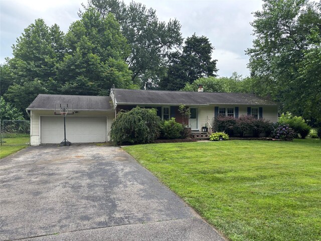 577 Wheeler Hill Rd, Wappingers Falls, NY 12590 - single story home featuring an attached garage, driveway, and a chimney