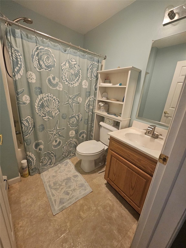 274 N Grand Ave, Poughkeepsie, NY 12603 - full bath featuring vanity, tile patterned flooring, and shower / tub combo