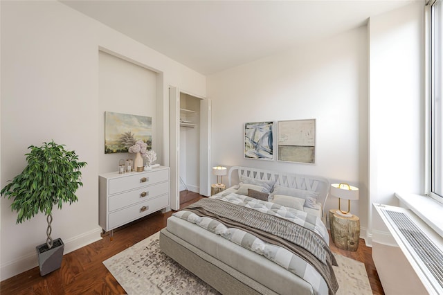200 Riverside Blvd Unit 10C, New York Manhattan, NY 10069 - bedroom with a closet and dark wood-type flooring