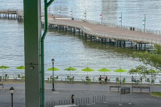 200 Riverside Blvd Unit 10C, New York Manhattan, NY 10069 - dock featuring a water view