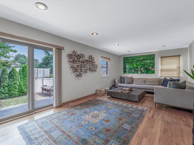 165-05 67th Ave, Fresh Meadows, NY 11365 - living room with wood finished floors and recessed lighting