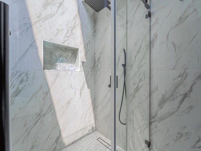 165-05 67th Ave, Fresh Meadows, NY 11365 - full bath with a marble finish shower