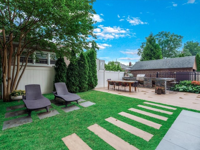 165-05 67th Ave, Fresh Meadows, NY 11365 - view of yard featuring a patio and area for grilling