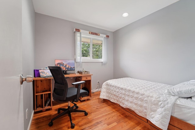 30 Birchwood Ter, Nanuet, NY 10954 - bedroom featuring light wood-style flooring and an office area