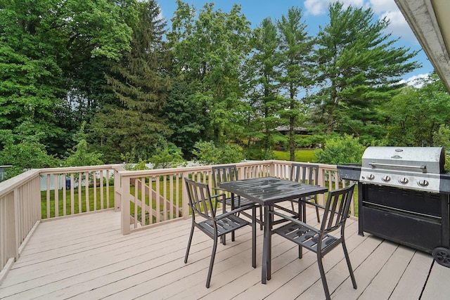 30 Birchwood Ter, Nanuet, NY 10954 - wooden deck with a grill and outdoor dining area