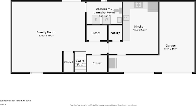 30 Birchwood Ter, Nanuet, NY 10954 - view of floor plan / room layout