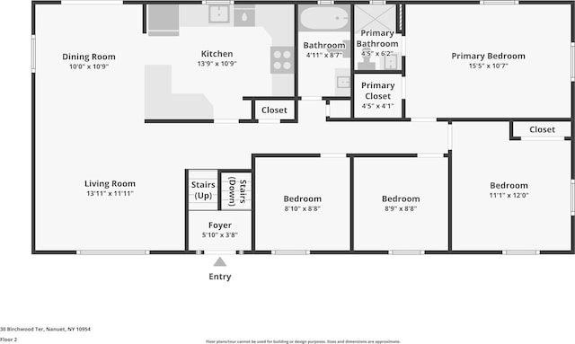 30 Birchwood Ter, Nanuet, NY 10954 - view of home floor plan