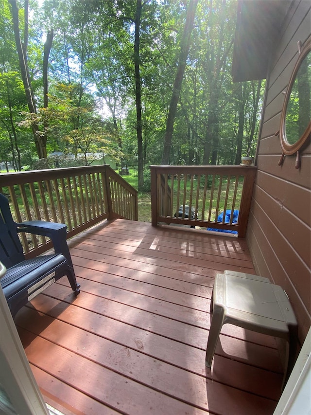 55 Woodcrest Dr, Middletown, NY 10940 - view of wooden deck