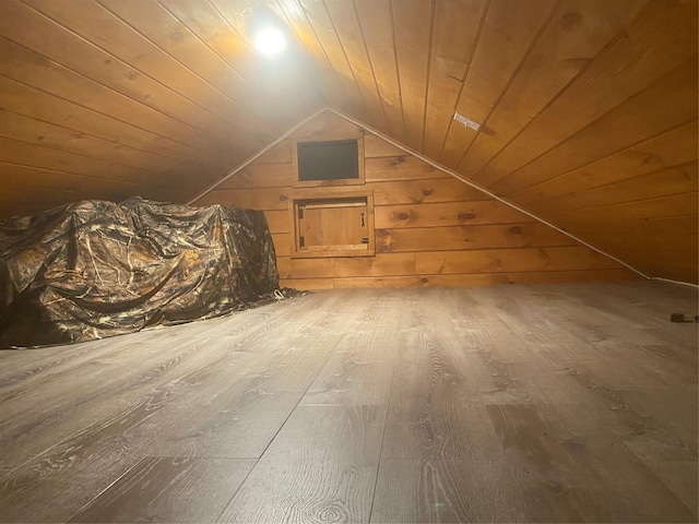 55 Woodcrest Dr, Middletown, NY 10940 - additional living space with vaulted ceiling, hardwood / wood-style floors, and wood ceiling