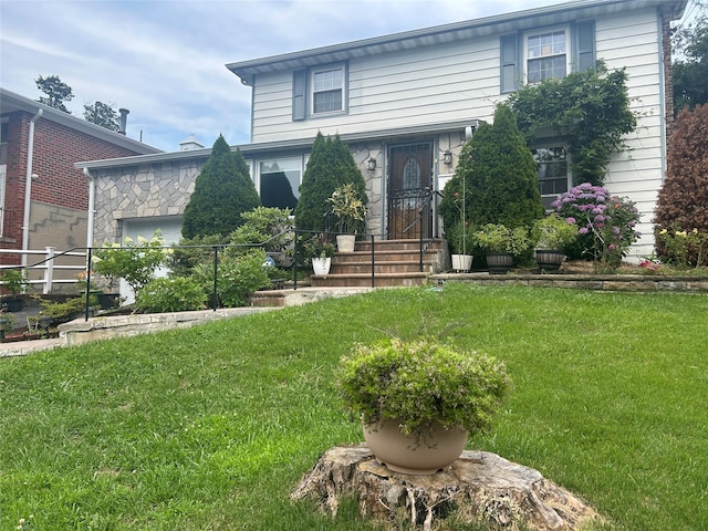 56 Helena Ave, Yonkers, NY 10710 - view of front of home with a front yard
