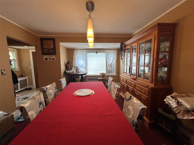 56 Helena Ave, Yonkers, NY 10710 - dining room featuring ornamental molding and radiator heating unit