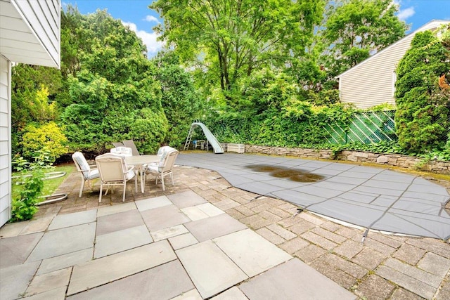 50 Chester Dr, Yonkers, NY 10710 - view of patio / terrace featuring outdoor dining area