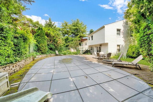 50 Chester Dr, Yonkers, NY 10710 - view of swimming pool with a patio and stairs
