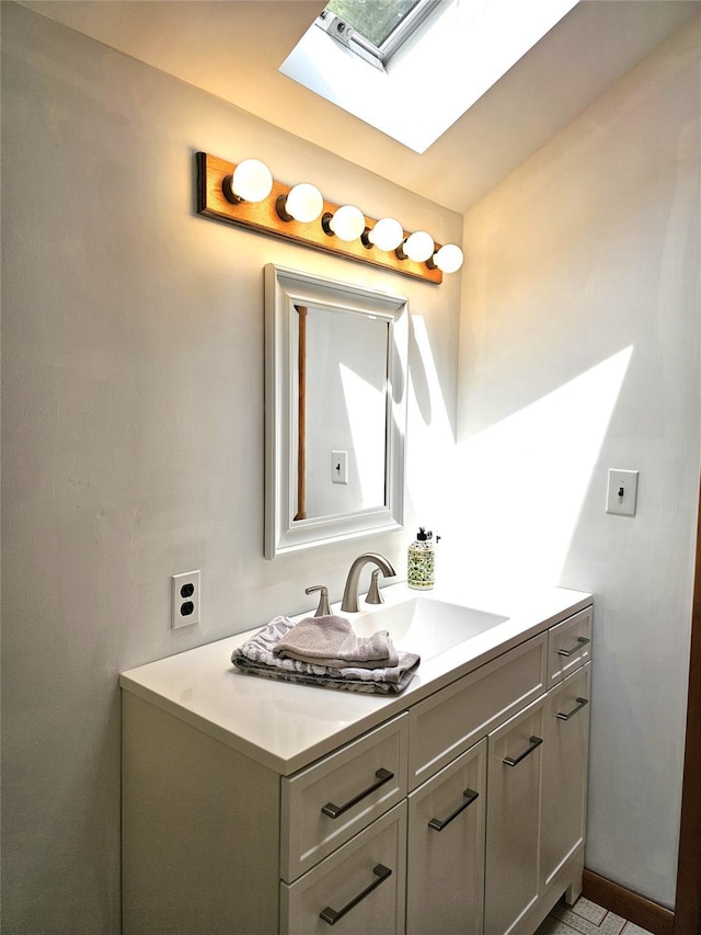 2 Redmond Way, Stanfordville, NY 12581 - bathroom featuring a skylight and vanity