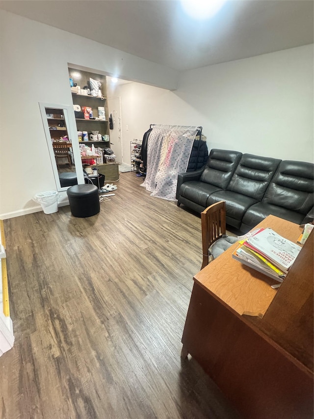 8114 Baxter Ave Unit 1E, Elmhurst, NY 11373 - home office featuring wood finished floors and baseboards