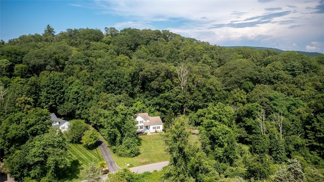 48 Devon Rd, Patterson, NY 12563 - view from above of property with a heavily wooded area