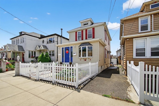 829 Logan Ave, Bronx, NY 10465 - american foursquare style home featuring a fenced front yard