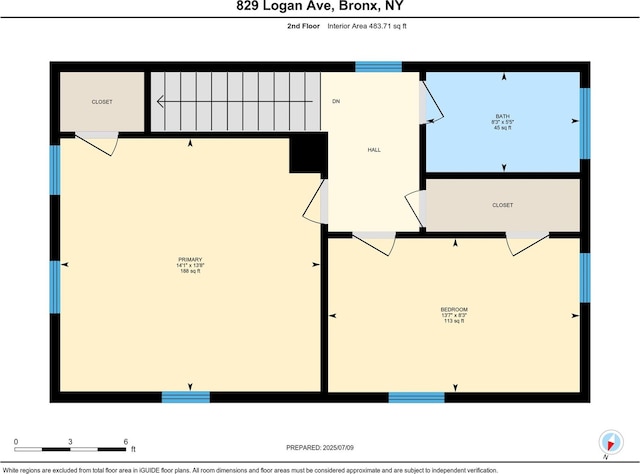 829 Logan Ave, Bronx, NY 10465 - view of floor plan / room layout