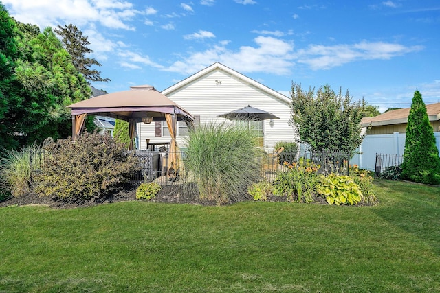 4 Ferndale Blvd, Islip, NY 11751 - rear view of property featuring a gazebo