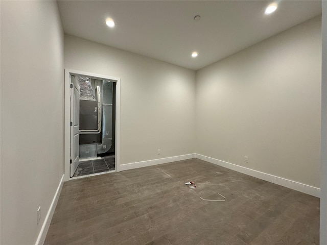 30 Beekman St Unit Ph3, Beacon, NY 12508 - unfurnished room with recessed lighting and dark wood finished floors
