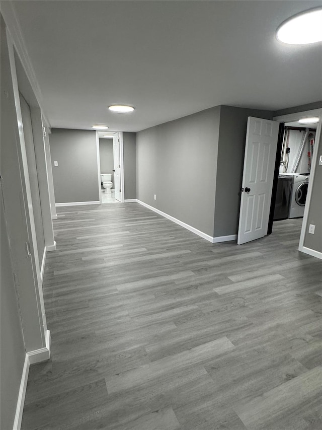 882 Union Blvd, West Islip, NY 11795 - finished basement featuring washer / clothes dryer and wood finished floors