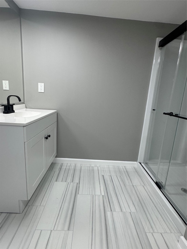 882 Union Blvd, West Islip, NY 11795 - bathroom with vanity and a shower stall