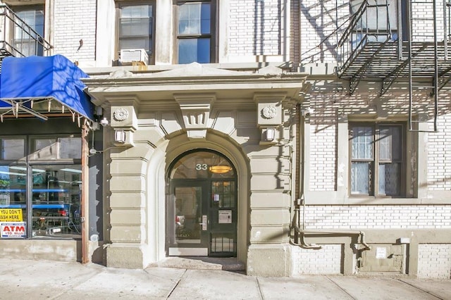33 Convent Ave Unit 9, New York Manhattan, NY 10027 - view of exterior entry with brick siding