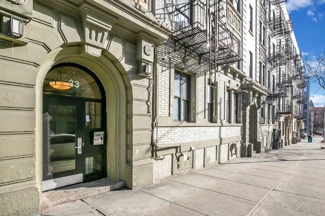 33 Convent Ave Unit 9, New York Manhattan, NY 10027 - doorway to property with brick siding