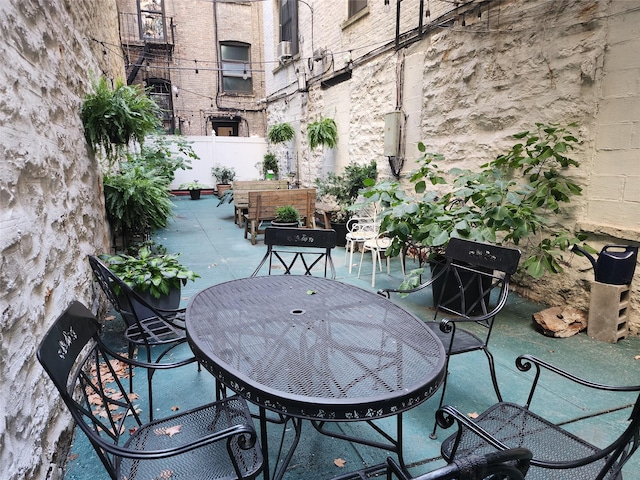 33 Convent Ave Unit 9, New York Manhattan, NY 10027 - view of patio / terrace featuring outdoor dining space