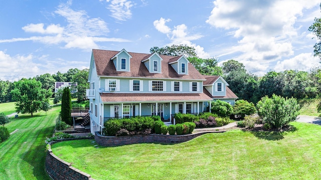 9 Clark Rd, Goshen, NY 10924 - view of front of home with a front yard and a porch
