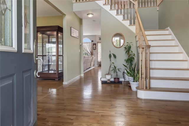 9 Clark Rd, Goshen, NY 10924 - foyer entrance featuring wood finished floors and stairway