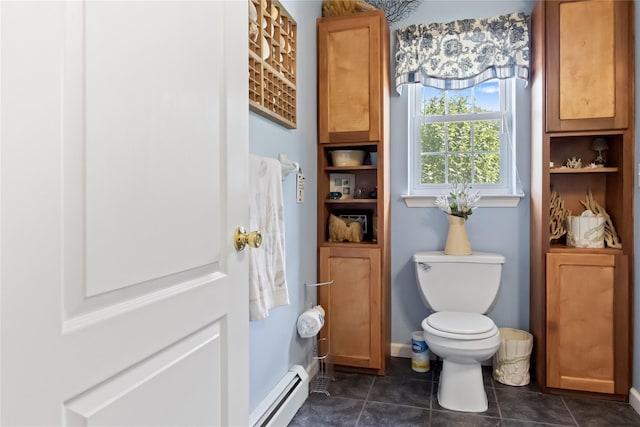 9 Clark Rd, Goshen, NY 10924 - bathroom featuring a baseboard heating unit and tile patterned floors