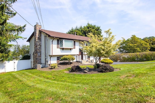 7 Gilmore Dr, Stony Point, NY 10980 - split foyer home featuring a chimney