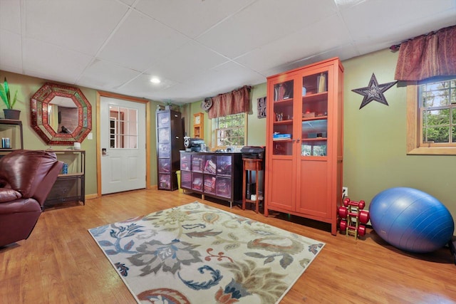 39 Bykenhulle Rd, Hopewell Junction, NY 12533 - living room featuring a paneled ceiling and wood finished floors