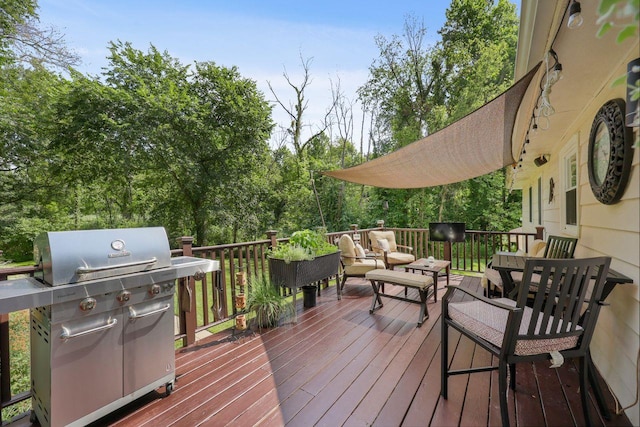 39 Bykenhulle Rd, Hopewell Junction, NY 12533 - deck with grilling area and an outdoor living space