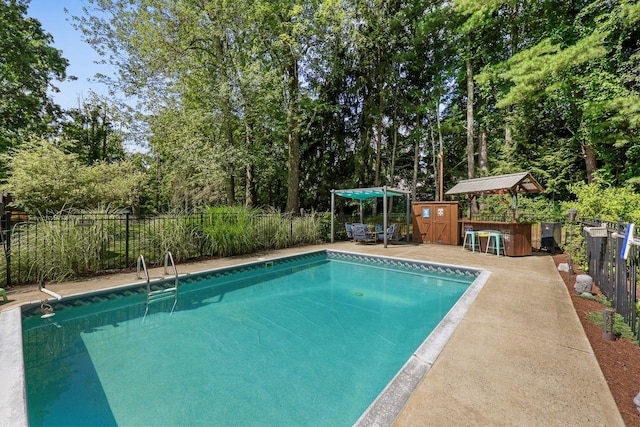 39 Bykenhulle Rd, Hopewell Junction, NY 12533 - view of pool featuring a fenced backyard and view of wooded area