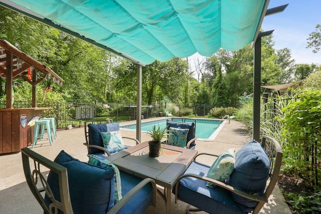 39 Bykenhulle Rd, Hopewell Junction, NY 12533 - fenced backyard featuring a patio area and view of scattered trees