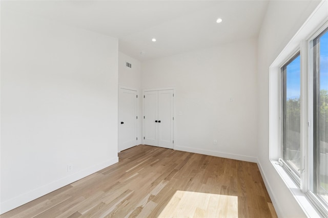 141 Flamingo St, Atlantic Beach, NY 11509 - spare room featuring light wood-style floors and recessed lighting