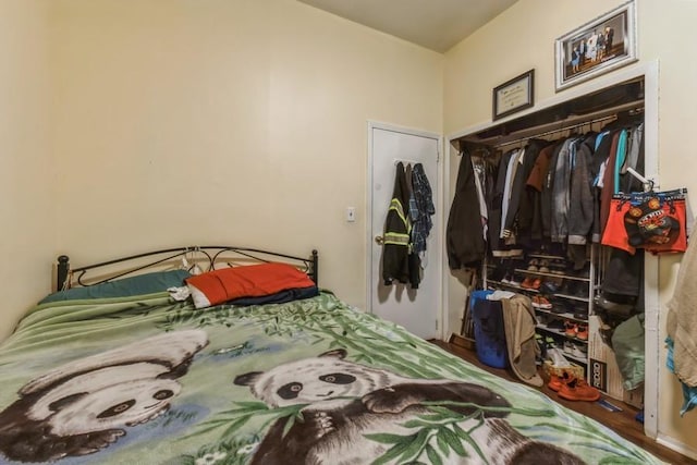 4808 92nd St, Elmhurst, NY 11373 - bedroom featuring a closet and wood finished floors